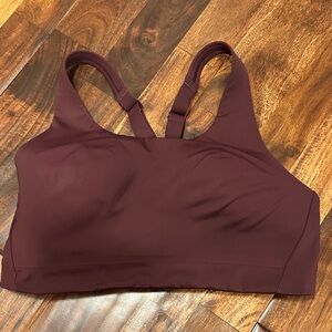Athleta 34D Burgundy Sports Bra